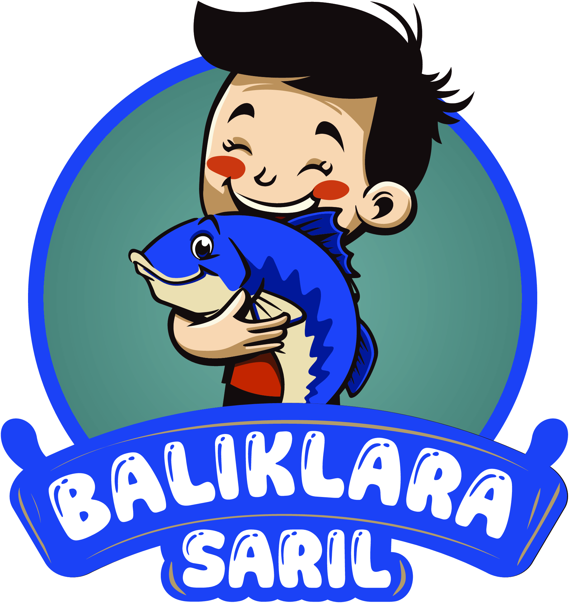 Balıklara Sarıl Logo